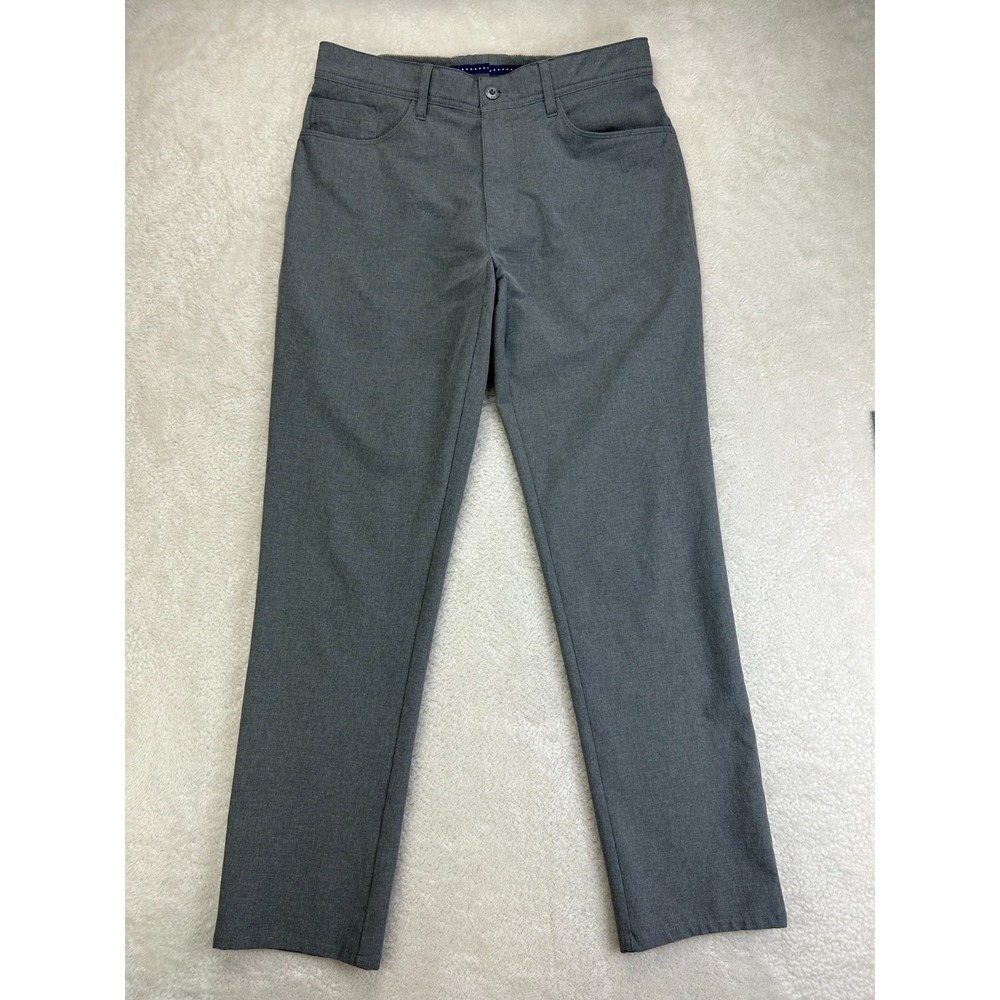 Halsey Performance Golf Pants Mens 32 Gray Durable Water Resistant Flat Front